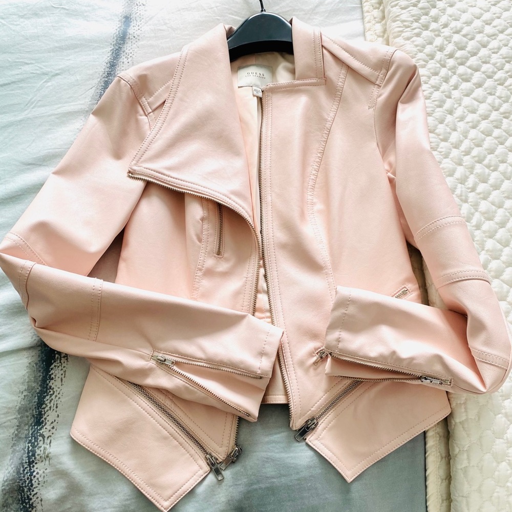 Guess Faux Leather Jacket (NEW)